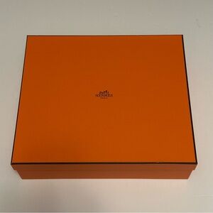 Hermes Authentic Empty Box w/ Tissue Paper - 13.75" x 12.00" x 3.75"